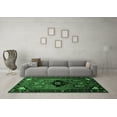thumbnail image 3 of Ahgly Company Machine Washable Indoor Rectangle Persian Emerald Green Traditional Area Rugs, 7' x 9', 3 of 4