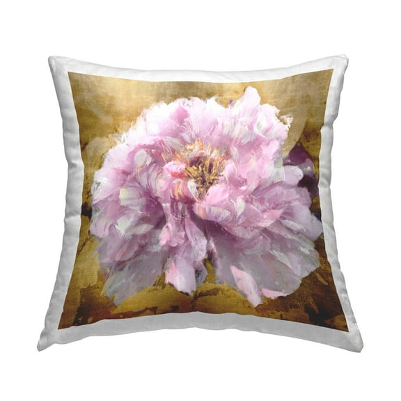 Stupell Industries Pink Abstract Carnation Decorative Printed Throw Pillow, 18 x 18