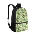 thumbnail image 2 of Uourmeti Frog & Avocado Lightweight Backpack, 17 Inch Big Capacity Daypack Personalized School Backpack for Teens, 2 of 6