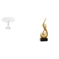 thumbnail image 1 of Escritorio redondo de casa de muñecas,Muebles de mesa redonda en miniatura para casa de muñecas 1 12,Escultura abstracta de fuego,Estatua de arte abstracto para decoración del, 1 of 7