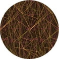 thumbnail image 1 of Ahgly Company Machine Washable Indoor Round Transitional Saddle Brown Area Rugs, 6' Round, 1 of 7