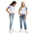 thumbnail image 3 of Jordache Girls High Rise Girlfriend Jean, Sizes 5-18, 3 of 8