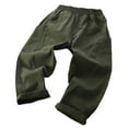 thumbnail image 2 of Riecok Kids Boys Girls Sweatpants Elastic Waist with Pockets Solid Color Casual Trackpants Green 9 Years, 2 of 5