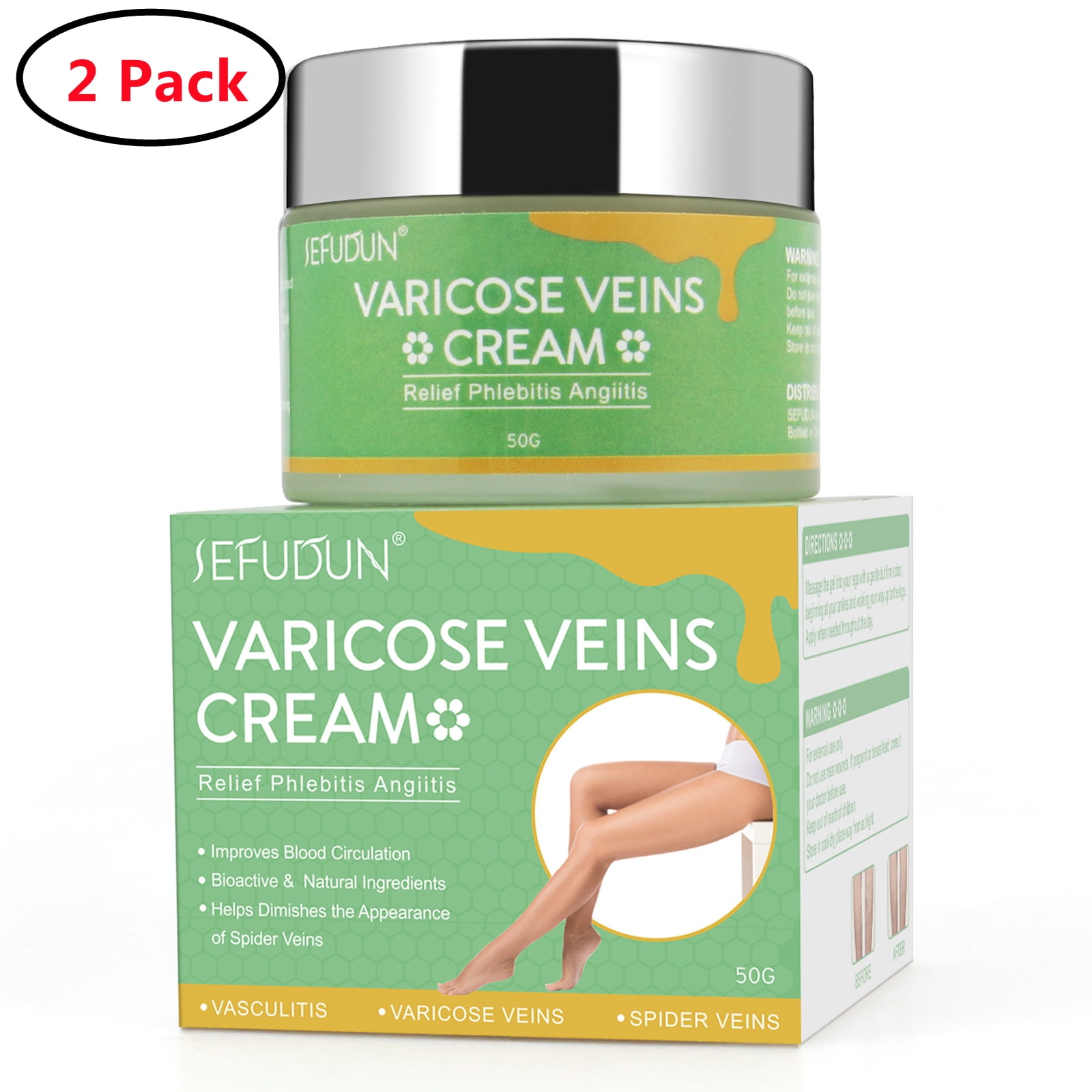 2 Pack Varicose Veins Treatment for Legs Varicose Veins Cream Removal
