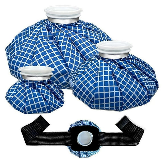Ice Packs for Injuries Reusable,Ice Bags Hot Water Bag for Hot & Cold Therapy & Pain Relief 6inch/9inch/11inch