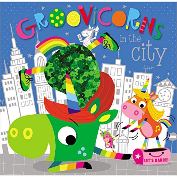 Two-Way Sequin Picture Books: Groovicorns in the City (Hardcover)
