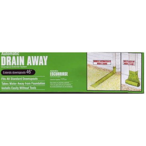 Extensión Downspout Frost King Drain Away, 8,5 x 120 cm, color blanco