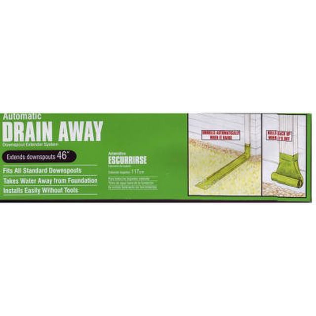 Extensión Downspout Frost King Drain Away, 8,5 x 120 cm, color blanco