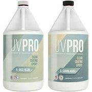 Epoxy Resin Crystal Clear, Table Top & Bar Top Epoxy Coating UV PRO FORMULA, Enhanced UV Resistance For TableTops & Resin Art, 1 Gallon Kit