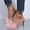 Pink, variant on Women's Fluffy Feather Trim Stiletto Slides, Open Toe Satin Heeled Mules, Trendy Summer Footwear for Vacation, Night Out Pink 41