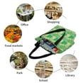 thumbnail image 6 of Pofeuu Crocodile And Bush Print Women Fashion Shoulder Handbags Top Handle Satchel Bags Tote Shoulder Shopping Bag Stylish Canvas Tote Bag, 6 of 6