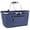 Blue, variant on Collapsible Black Insulated Picnic Basket Tote Bag 27L Large Grocery Market Cooler