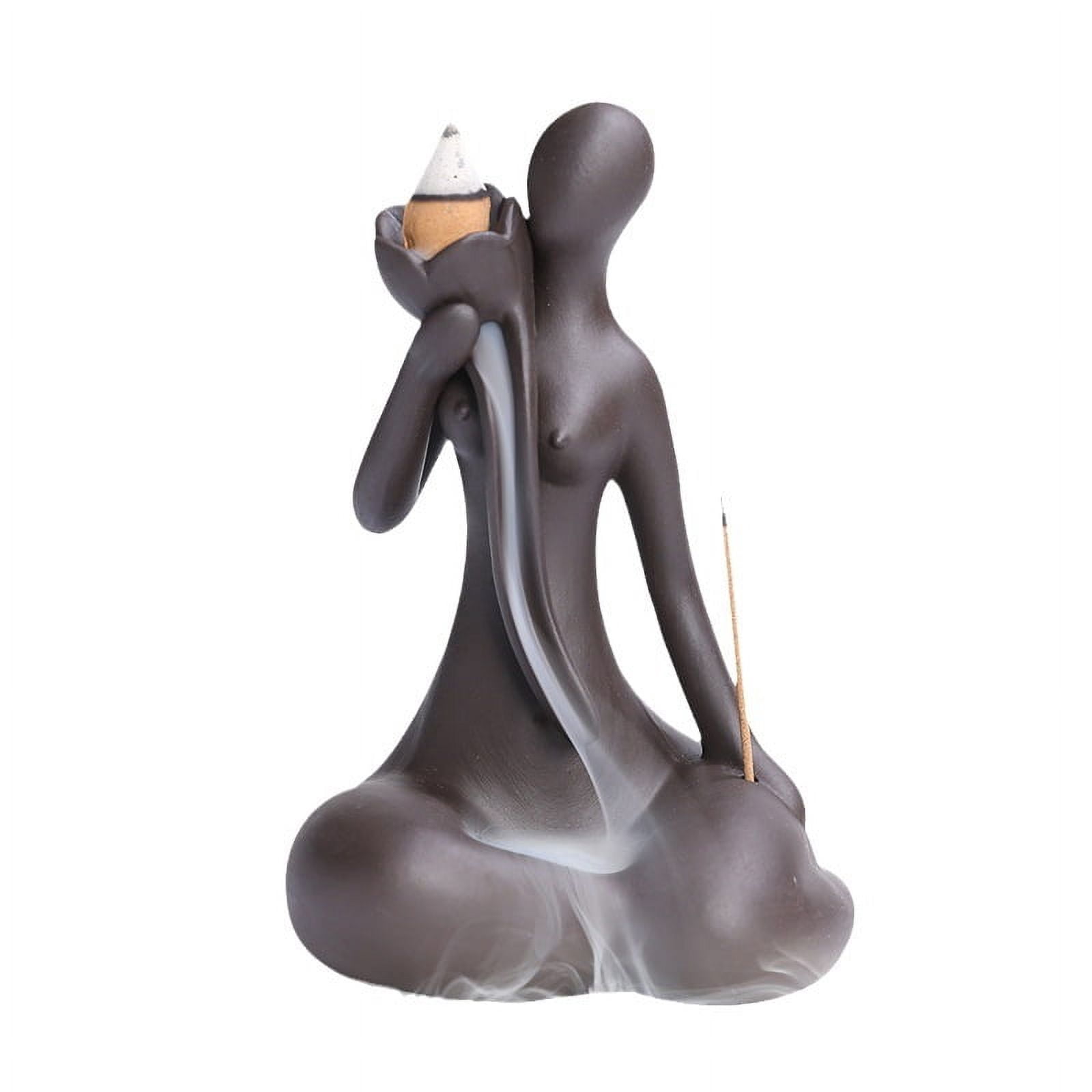 Beauty Statue Backflow Incense Burner Home Indoor Sandalwood Eaglewood Censer Holder Zen Incense Burner Creative Decoration