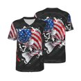 thumbnail image 3 of Daiia Largemouth Bass Fish in USA Mens Baseball Jersey Button Down Shirts Short Sleeve Sports Uniforms-Small, 3 of 9