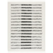 SAFAVIEH Kilim Christal Striped Area Rug, Ivory/Black, 8' x 10'