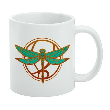 

Dragonfly Elegant White Mug