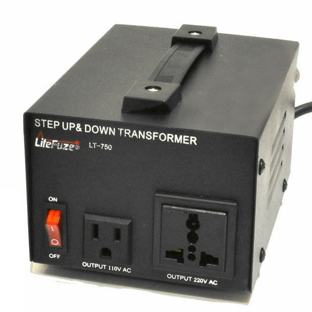 LiteFuze LT750 750Watt Step Up/Down 110V/220V Fuse Protection Voltage