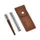 thumbnail image 2 of Palillos de madera portátiles, ligeros y versátiles con funda de almacenamiento para actividades al aire libre marrón y plata, 2 of 9