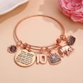 thumbnail image 3 of AUNOOL 10 Year Old Girl Gifts for Birthday Elephant Charm Bracelets 10th Birthday Gifts for Daughter Granddaughter Niece Cousin Birthday Bracelets Kids Child Girls Christmas Birthday Gifts, 3 of 3