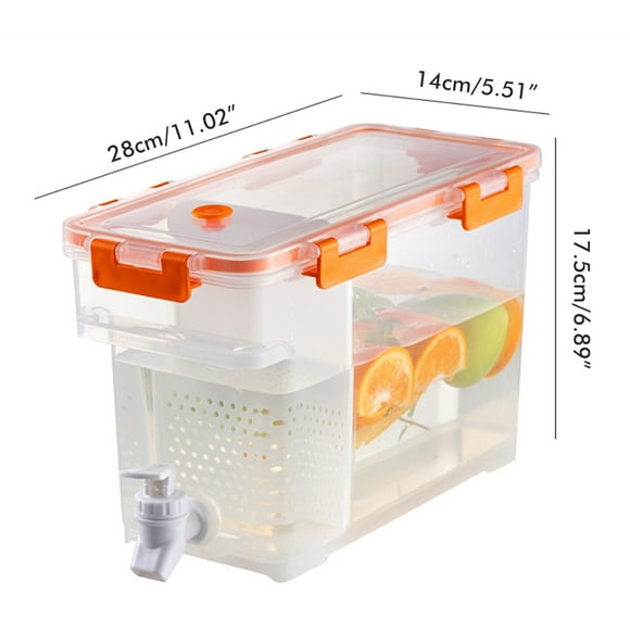 Dispensador de bebidas de plástico NikouMX 3.5 L Claro+Gris