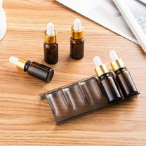 ELAYARD 1Pc Essential Oil Bottle Storage Rack Black Stackable Plastic Organizer