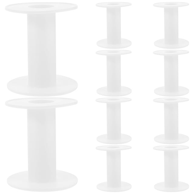 Professional Sewing Bobbins 10pcs Empty Thread Spools Made of Durable Plastic for Home Use