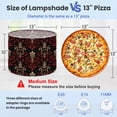 thumbnail image 2 of Vintage Lampshades 2 Pack Classic Red Gold Baroque Damask Black 13"x13"x10" Light Shade for Table Lamps Floor Lamp Shades Lampshade Replacement Easy Assembly Moody Burgundy Decor, 2 of 8