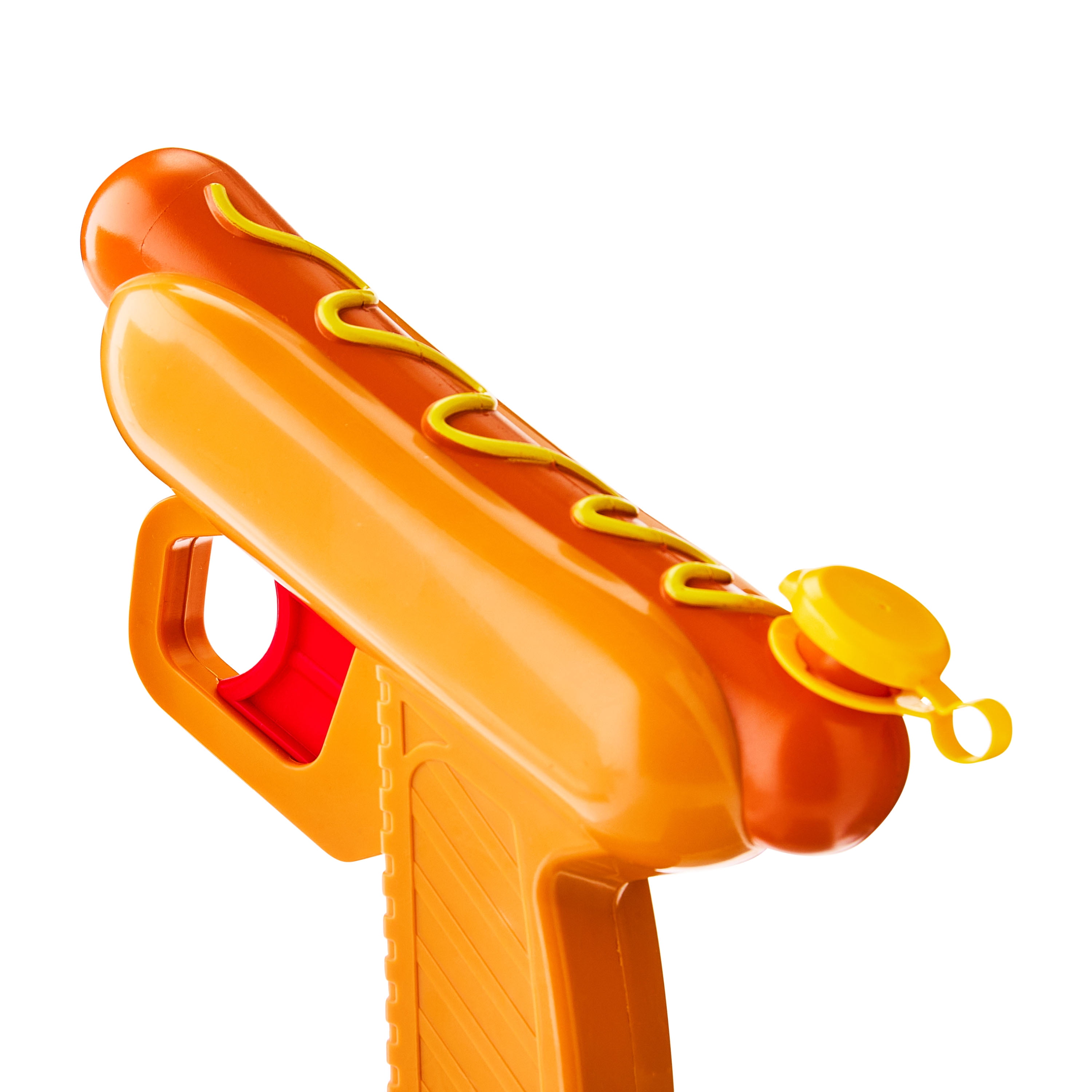 Play Day Plastic Hot Dog Water Blaster, Brown and Yellow