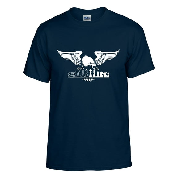 Chess All American Chess Eagle in white ink; Chess T-shirt, Men Women, Girls, Boys Chess Shirt; Hoodie Available