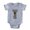 Heather Grey, variant on CafePress - FIN Lhasa Apso Dad - Cute Infant Baby Football Bodysuit