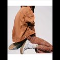 thumbnail image 4 of Chaqueta Vaquera de Larga con Solapa Holgada para Mujer Marrón L, 4 of 6