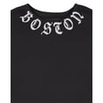thumbnail image 2 of Daxton Unisex Crewneck Sweatshirt Retro USA Cities State Adult Comfort Fit, Boston Black White, S, 2 of 4