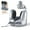 silver, variant on Bluetooth Music Portable Support Memory Foam Travel Pillow for Airplane U-shaped Neck Pillow