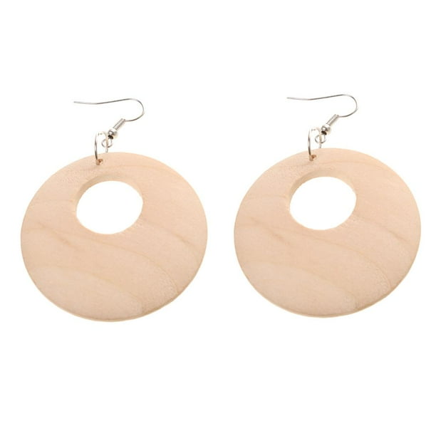 Natural shop wood earrings