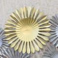 thumbnail image 4 of Handmade 100% Iron Geometric Pattern Gold Silver 55 x 30 Inches Metal Wall Décor, 4 of 7