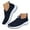 Navy, variant on Oyedens Walking Tennis Shoes for Women Knit Slip on Sock Shoes Fitness Running Workout Work Sneakers