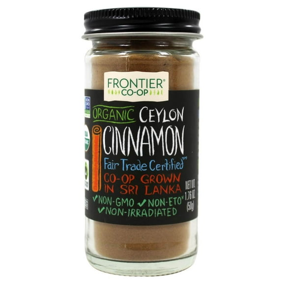 Frontier Natural Products - Organic Fair Trade Certified Ground Ceylon Cinnamon - 1.76 oz.