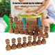 thumbnail image 1 of Juguete de Pieca de Ajedrez, 32 Piezas de Madera Estánda Staunton Juego de Pezas de Ajedrez Juego de Rompecabezas O Niños Sin Tablero de Ajedrez, 1 of 7