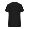 thumbnail image 4 of YI YI Womens Button Down Shirts Short Sleeve Henley Tops V Neck T Shirts Tunic Tops to Wear with Leggings 3XL Black, 4 of 8
