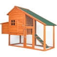 thumbnail image 2 of TBWYF 67in Pet Cage Bunny Rabbit Hutch Wooden Pet House with Playpen Area Chicken Coop with Ramp Poultry Cage for Small Animals, 2 of 7