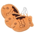 thumbnail image 1 of OULII 3 Pcs Pochette Utilitaire Sac à Argent Effet Protecteur Velours Brun Rangement Femmes, 1 of 8