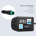 thumbnail image 3 of Medidor LCD Para Bicicleta Eléctrica, IP64 Resistente Al Agua Pantalla De Datos De Montaje De 22,2 Mm Pantalla Para Bicicleta Eléctrica A Prueba De Polvo Para Conversión De, 3 of 7