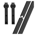 thumbnail image 3 of Rustic Style Sliding Door Hardware Kit Single Slide J-Shaped Barn Door Hardware ,Easy to Carry, 3 of 6