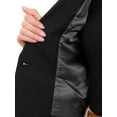 thumbnail image 5 of INSPIRE CHIC Cropped Blazer for Women's Lapel Collar Work Office Long Sleeve Suit Jacket Business Blazers S Black, 5 of 6