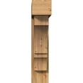 thumbnail image 2 of Ekena Millwork 8"W x 32"D x 36"H Balboa Block Rough Sawn Bracket w/ Offset Brace, Western Red Cedar, 2 of 25