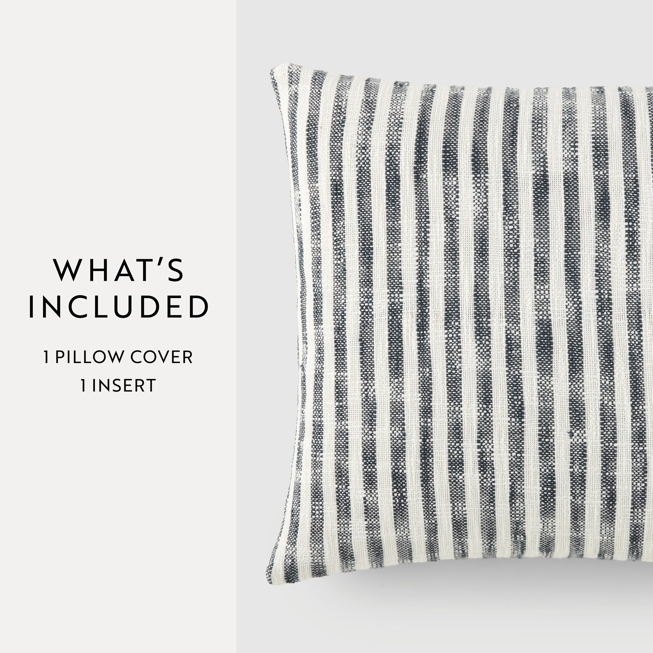 Noble Linens Yarn-Dyed Cotton Decor Throw Pillow in Bengal Stripe Pattern