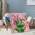 thumbnail image 5 of Happy Mothers'' Day Throw Blanket, I Love You Mom Blanket, Super Soft Warm Mother''s Day Throw Blanket for Couch Sofa Chair Office Bedding All Season Gifts for Mom 40"x50", 5 of 6