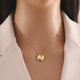 thumbnail image 3 of Collar Con Letras De Burbuja Collar Con Iniciales Doradas Para Mujeres Y Niñas Collar Con Colgante De Oro Collares Con Letras Joyas Regalo Regalo Para El Día De La Madre, 3 of 3