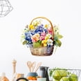 thumbnail image 5 of Flower Basket Wall Stickers Flowers Art DIY Wall Decals Removable Vinyl Peel and Stick Wall Decor for Bedroom Living Room Bathroom Kitchen Nursery Shop, 5 of 6