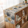 thumbnail image 6 of Spring Tulips Flower Table Runner, Vintage Floral Barn Doors Rustic Beige Cotton Linen Table Runners 108 Inches Long, Dresser Scarf Runner for Dining/Living Room/Kitchen/Square Tables 13''x108'', 6 of 9